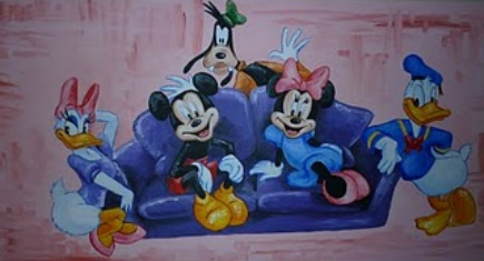 Mickey Mouse and Friends Canvas Art | Wall Art | Canvases and Murals | www.madhattercreations.co.uk