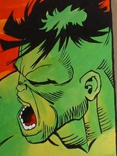 The Hulk hand painted wall mural  | www.madhattercreations.co.uk