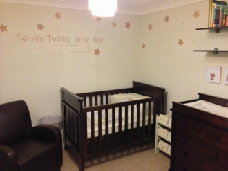 Twinkle Twinkle Little Star Wall Mural | Nursery Wall Murals | www,madhattercreations.co.uk
