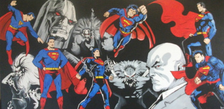 Superman Canvas Art | Superman Canvas | Superman through the ages | www.madhattercreations.co.uk